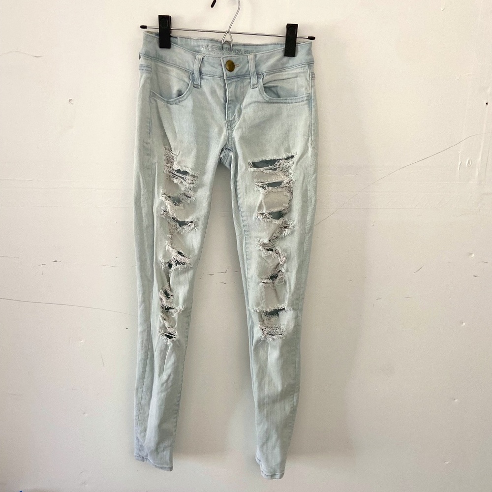 American Eagle Ripped Skinny Jeans